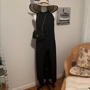Annabelle  Black Dress NWT. Open in the front and long in the back.